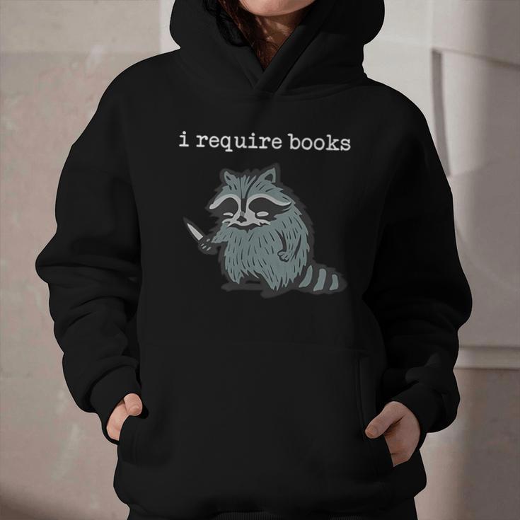 i Require Books Raccoon Graphic Youth Hoodie i Require Books Raccoon Graphic Youth Hoodie