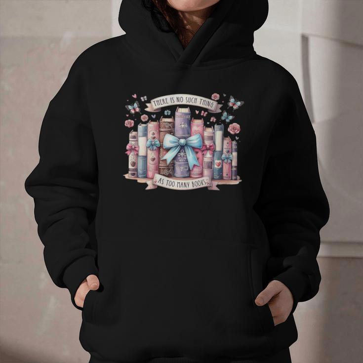 There’s No Such Thing As Too Many Books Graphic Youth Hoodie