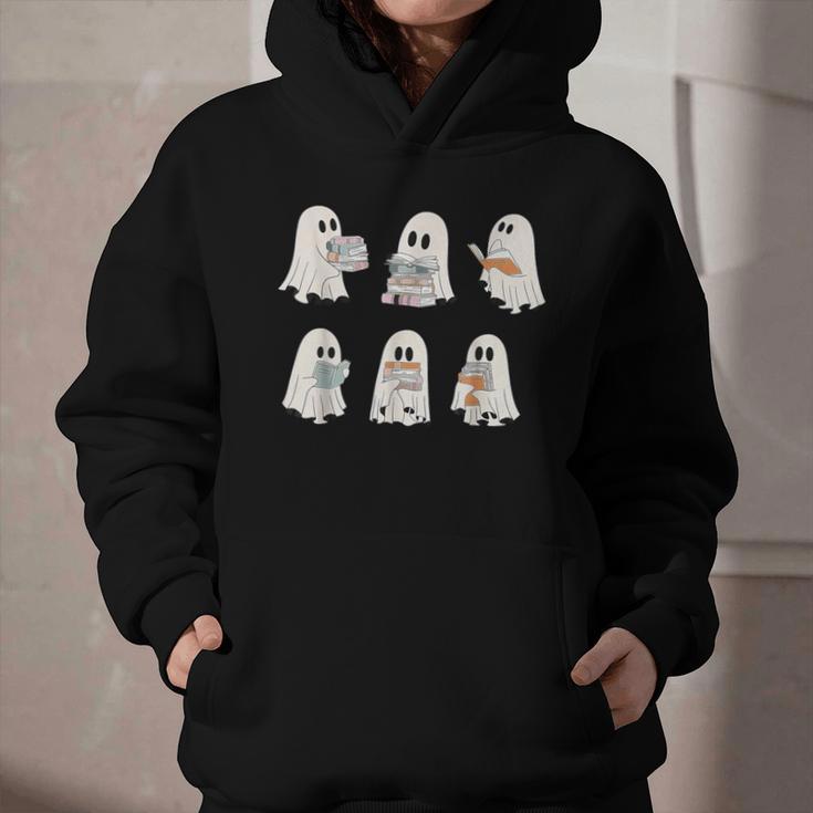 Retro Ghost Reading Books Halloween Bookish Ghost Bookworm Graphic Youth Hoodie Retro Ghost Reading Books Halloween Bookish Ghost Bookworm Graphic Youth Hoodie
