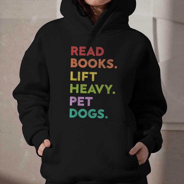 Retro Read Books Lift Heavy Pet Dogs Gym Book Lover Graphic Youth Hoodie Retro Read Books Lift Heavy Pet Dogs Gym Book Lover Graphic Youth Hoodie