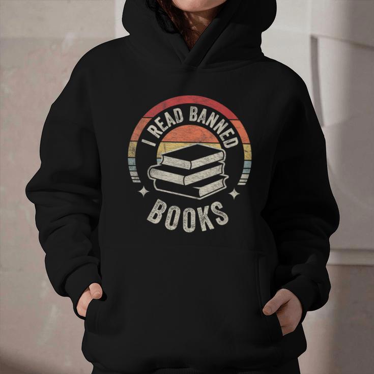 Retro Vintage Banned Books Shirt I Read Banned Books Graphic Youth Hoodie