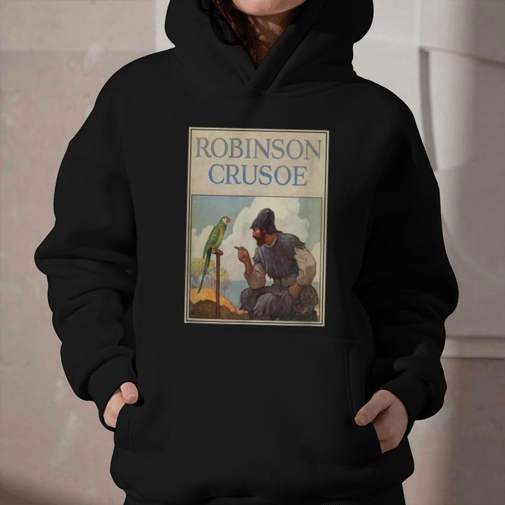 Robinson Crusoe Book Cover 1920 Graphic Youth Hoodie