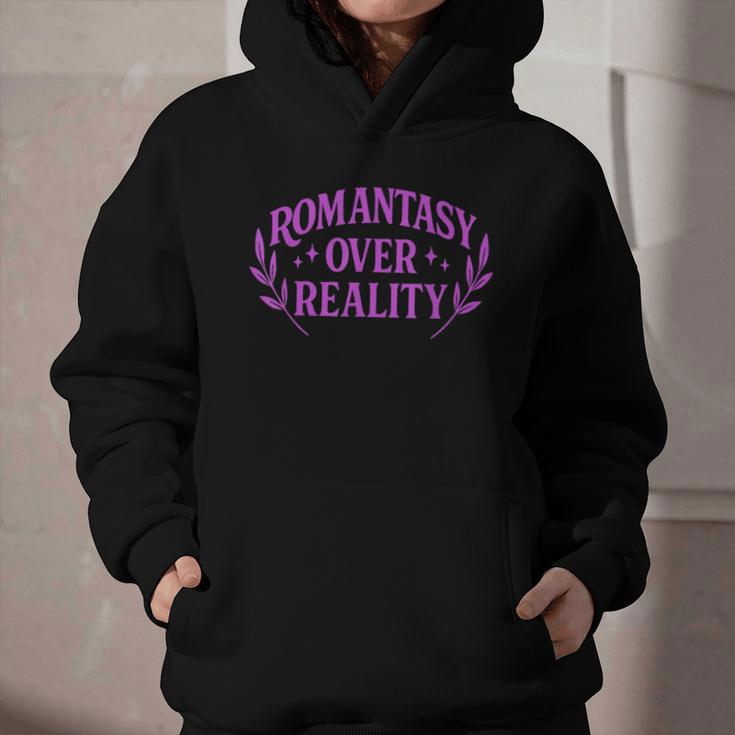Romantasy Book Reader Aesthetic With Fantasy Feels Graphic Youth Hoodie