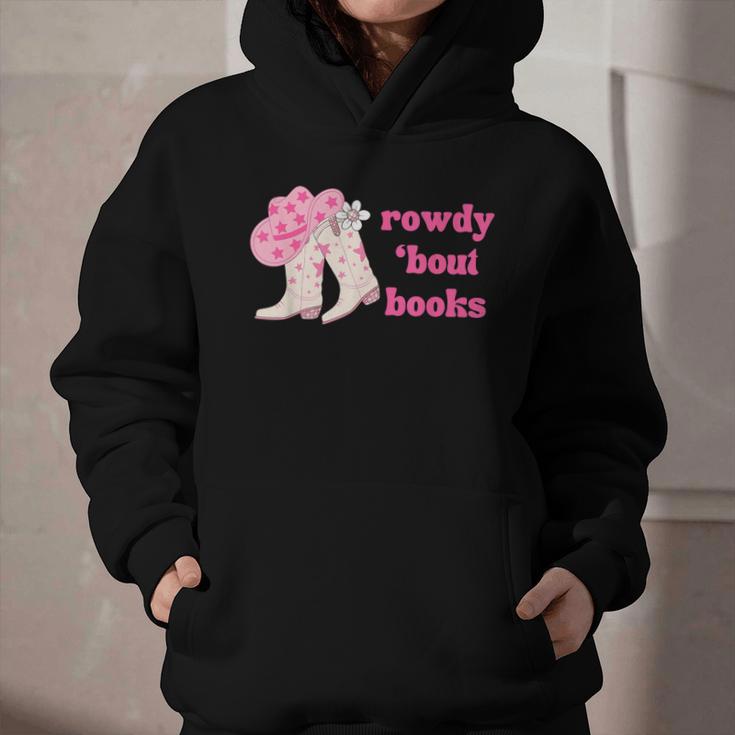 Rowdy 'Bout Books Cowboy Lovers Graphic Youth Hoodie