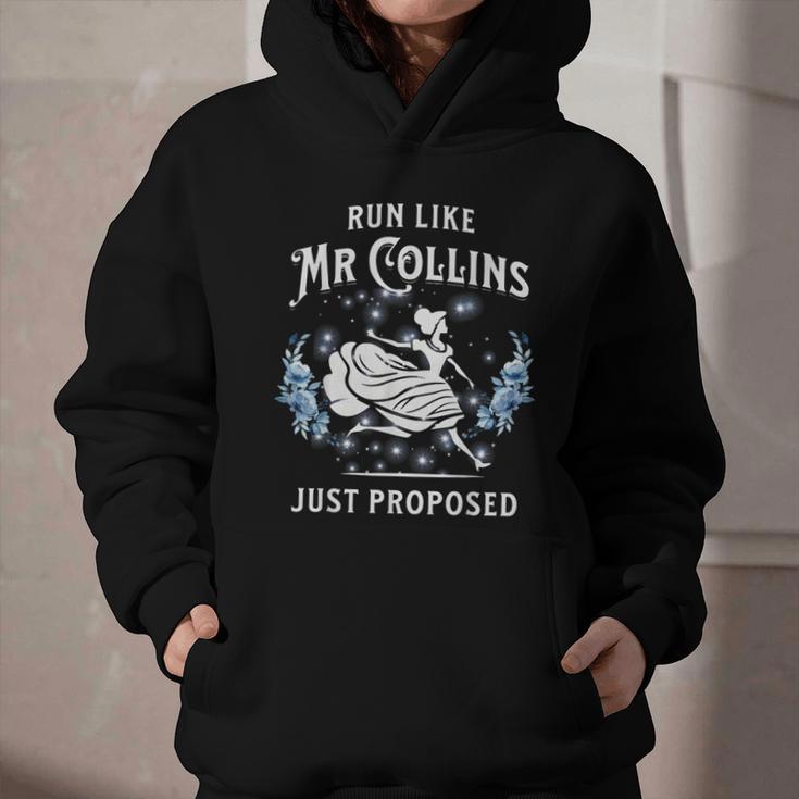 Run Like Mr Collins Just Proposed Books And Running Graphic Youth Hoodie Run Like Mr Collins Just Proposed Books And Running Graphic Youth Hoodie