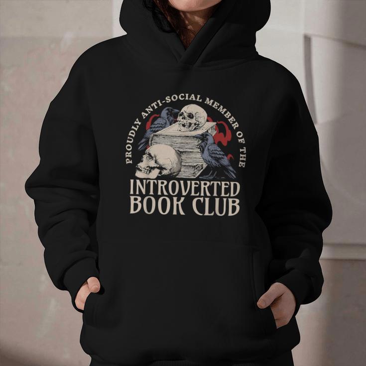 Sarcastic Proud Anti Social Member Of Introverted Book Club Graphic Youth Hoodie