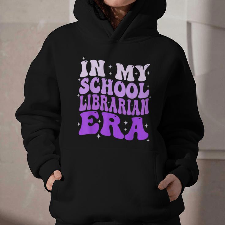 In My School Librarian Era Groovy Back To School Book Lover Graphic Youth Hoodie In My School Librarian Era Groovy Back To School Book Lover Graphic Youth Hoodie
