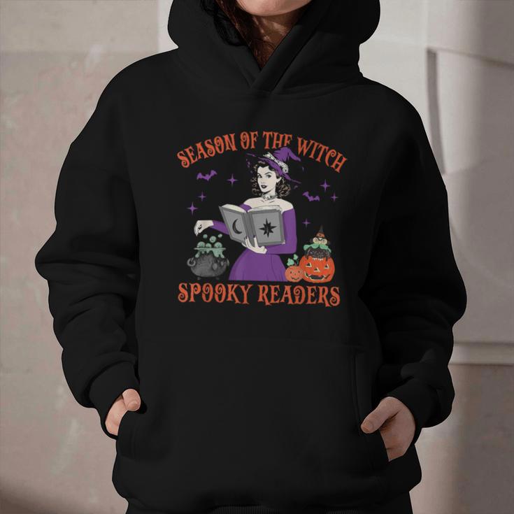 Season Of The Witch Spooky Readers Spell Book Hallowen Graphic Youth Hoodie