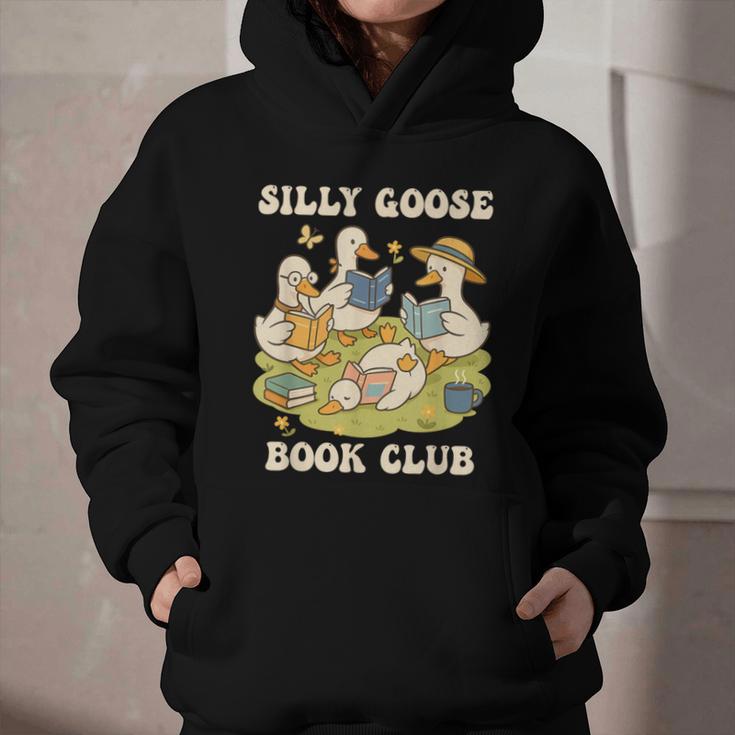 Silly-Goose Book Club Goose And Book Lovers Graphic Youth Hoodie Silly-Goose Book Club Goose And Book Lovers Graphic Youth Hoodie