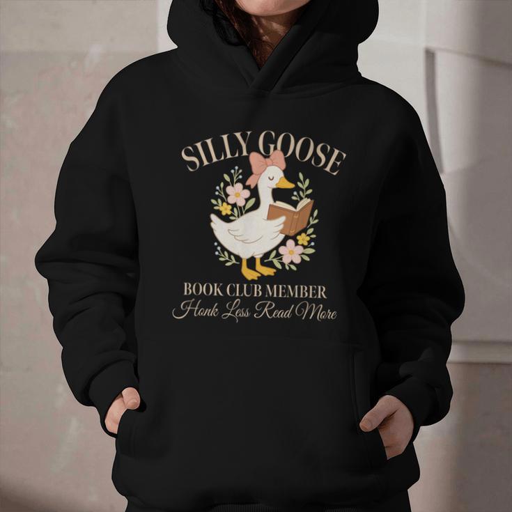 Silly Goose Book Club Member Reading Lover Graphic Youth Hoodie