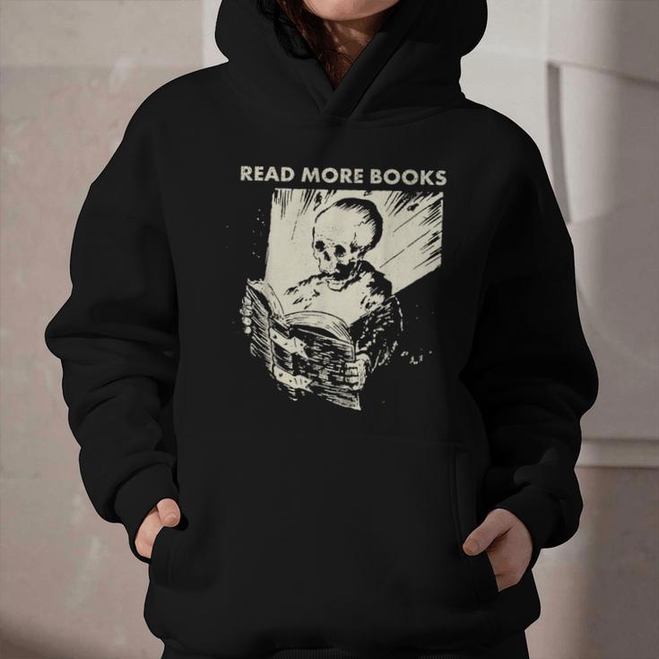 Skeleton Read More Books Graphic Youth Hoodie