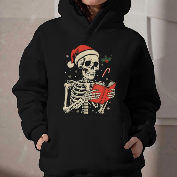 Skeleton Reading Book Christmas Teacher Librarian Book Lover Graphic Youth Hoodie Skeleton Reading Book Christmas Teacher Librarian Book Lover Graphic Youth Hoodie