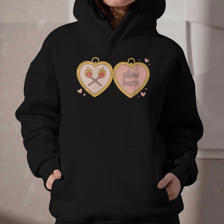 Slow Burn Romance Book Lover Tee Graphic Youth Hoodie
