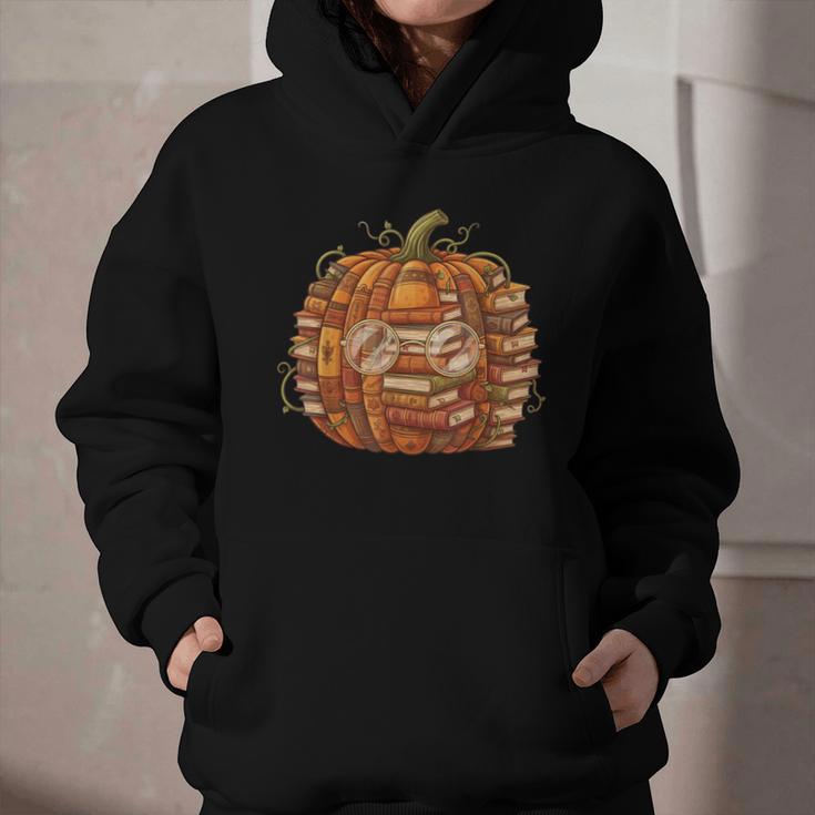Smart Book Pumpkin Retro Fall Teacher Reading Halloween Graphic Youth Hoodie Smart Book Pumpkin Retro Fall Teacher Reading Halloween Graphic Youth Hoodie
