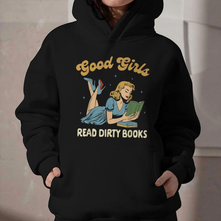 Smut Reader Book Romance Good That Girls Read Dirty Books Graphic Youth Hoodie