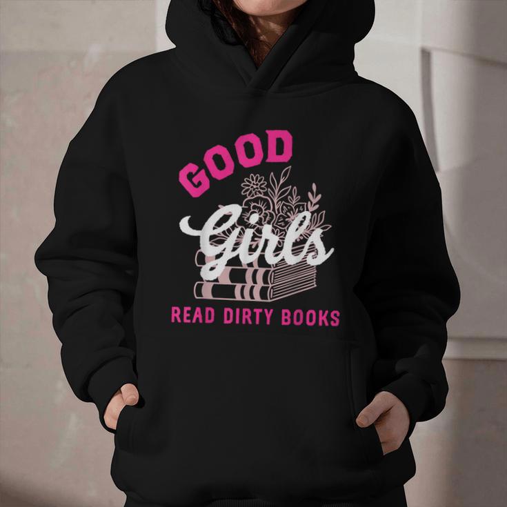 Smutty Book Merch Good Girls Read Dirty Books Smut Readers Graphic Youth Hoodie