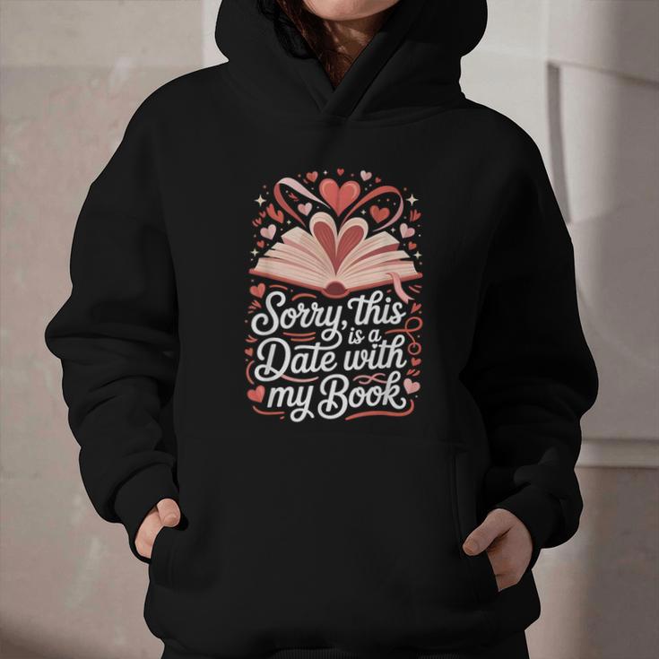 Sorry This Is a Date With My Book Valentine Graphic Youth Hoodie