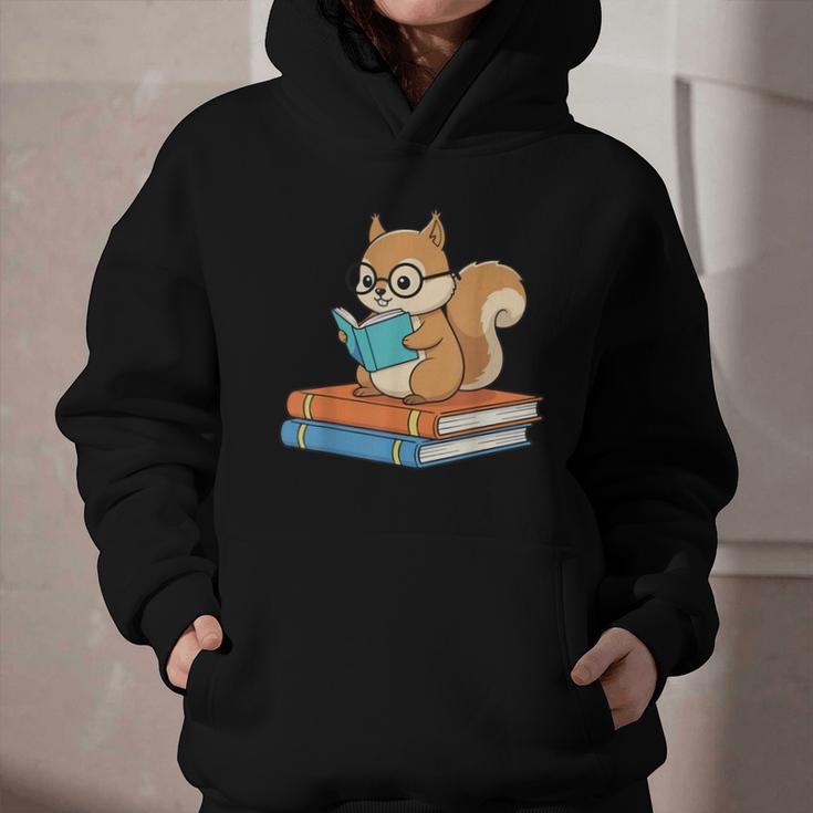 Squirrel Reading Book Glasses Bookworm Librarian Graphic Youth Hoodie Squirrel Reading Book Glasses Bookworm Librarian Graphic Youth Hoodie