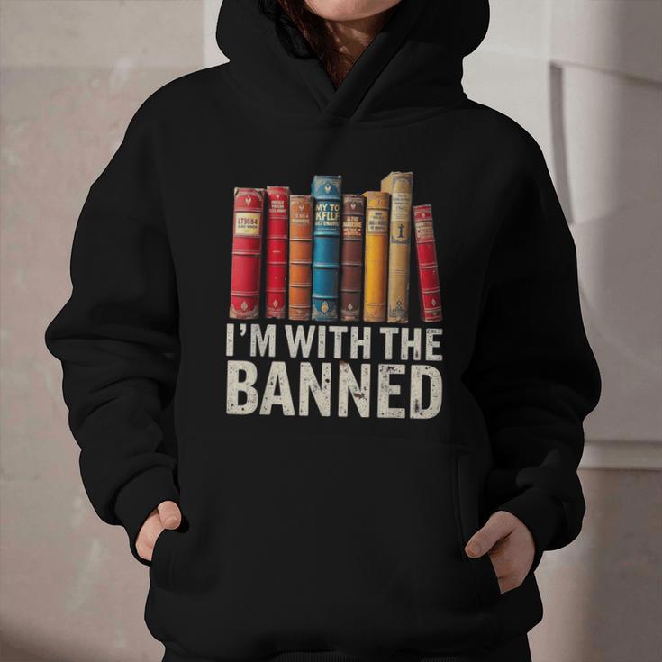 Support Banned Books Freedom I'm With The Banned Graphic Youth Hoodie