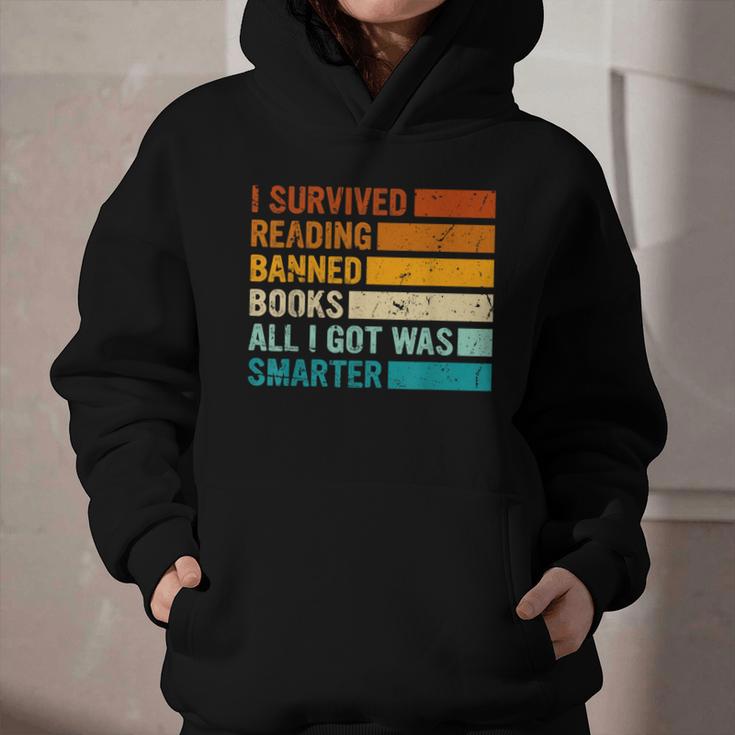 I Survived Reading Banned Books All I Got Was Smarter Graphic Youth Hoodie
