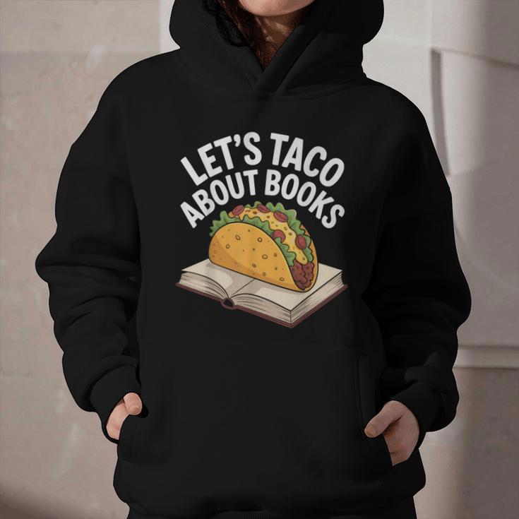 Taco Books Mexican Reading Teacher Book Lovers Bookish Graphic Youth Hoodie
