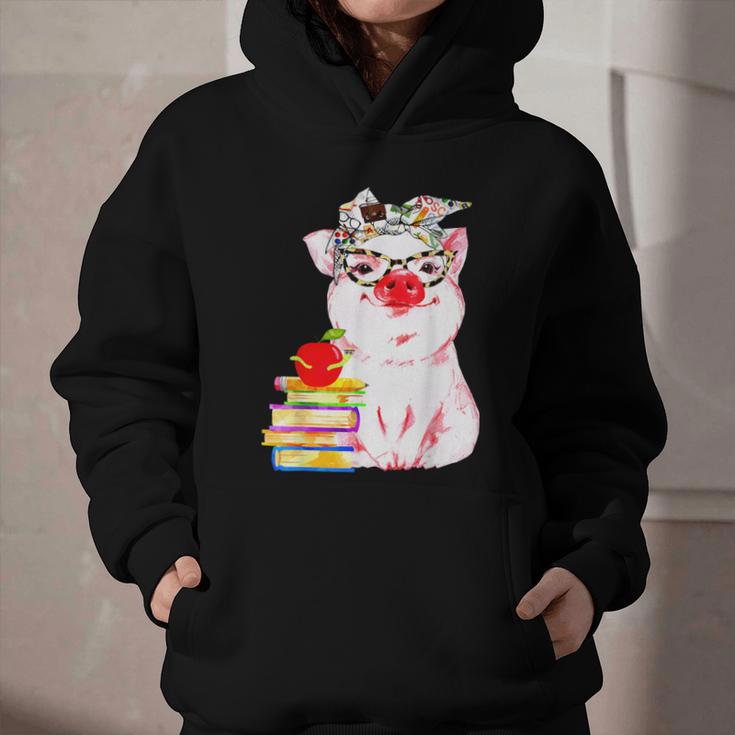 Teacher Pig Cute Farm Animal Book Lover School Student For Men Women Kids Graphic Youth Hoodie Teacher Pig Cute Farm Animal Book Lover School Student For Men Women Kids Graphic Youth Hoodie