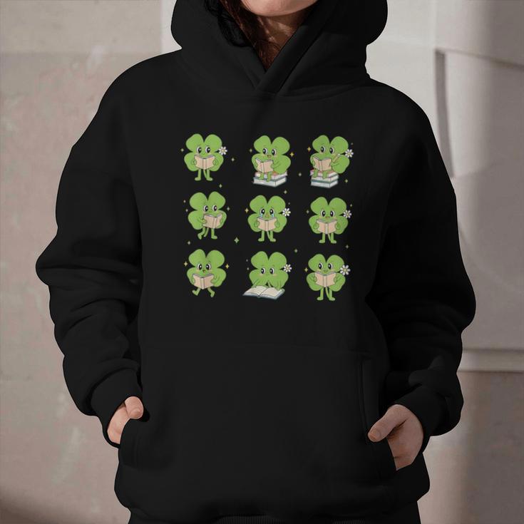 Teacher Reading Shamrock St Patrick’s Day Book Lover Kids Graphic Youth Hoodie Teacher Reading Shamrock St Patrick’s Day Book Lover Kids Graphic Youth Hoodie