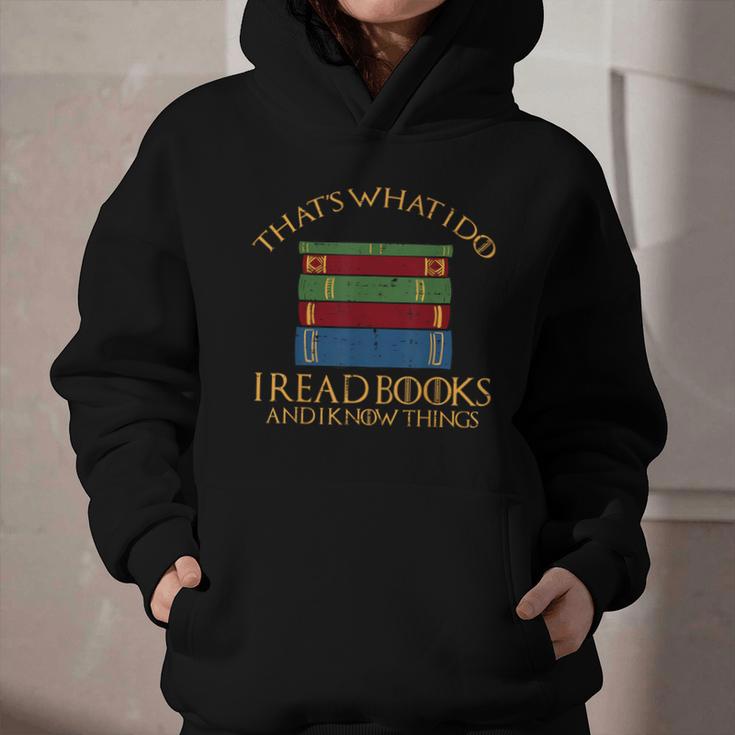 Thats What I Do Read Reading Book Librarian Across America Graphic Youth Hoodie