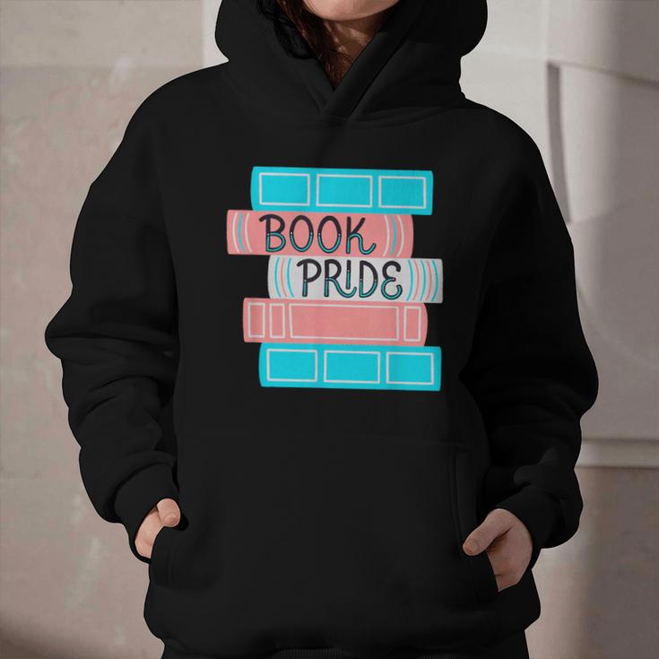 Threadless Grey Sky Chai Trans Book Pride Graphic Graphic Youth Hoodie