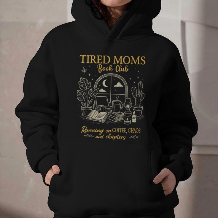 Tired Moms Book Club Coffee Chaos Chapters Graphic Youth Hoodie