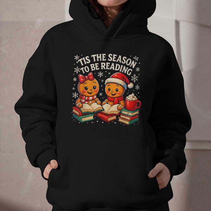 ’Tis The Season To Be Reading Book Lover Graphic Youth Hoodie