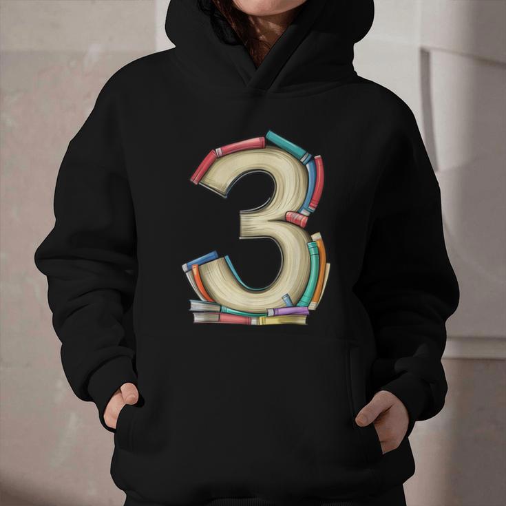 Toddler 3rd Birthday Books Themed 3 Year Old Boys Kids Girls Graphic Youth Hoodie
