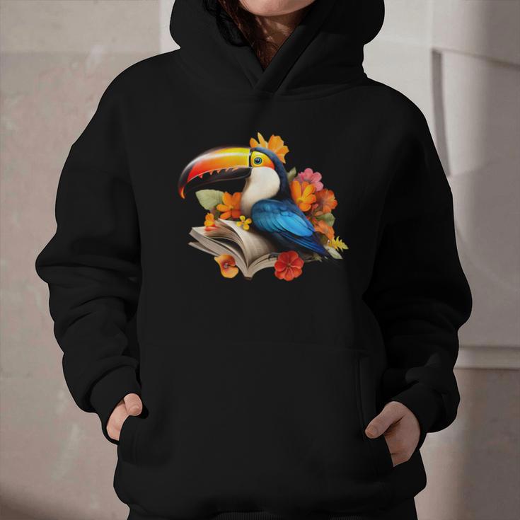 Toucan Reading Book Graphic Youth Hoodie