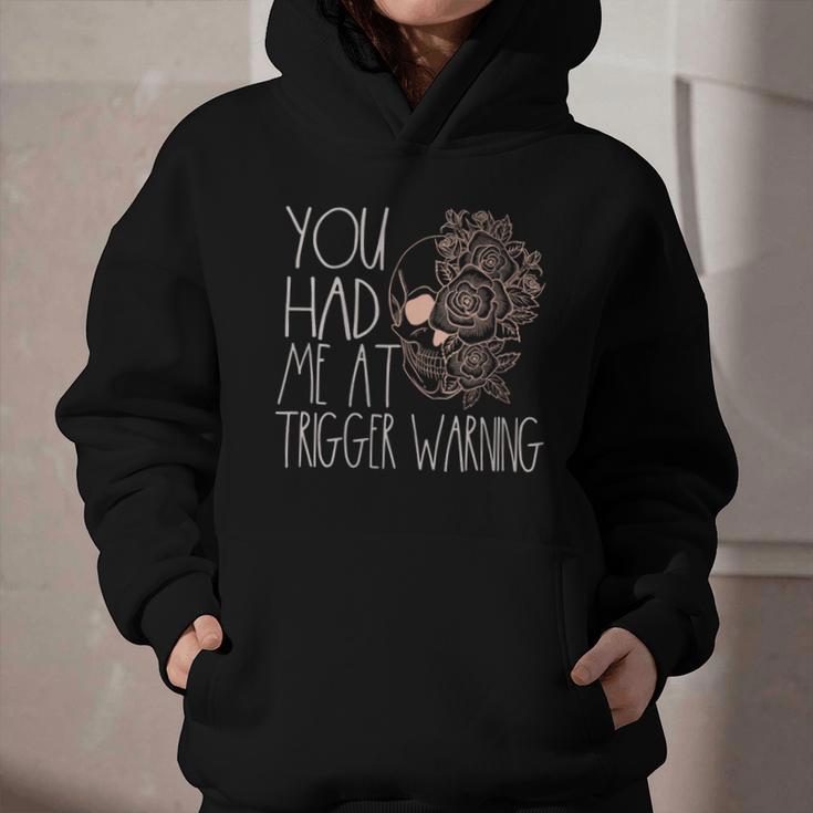 Trigger Warning Dark Romance Reader Smut Spicy Book Merch Graphic Youth Hoodie