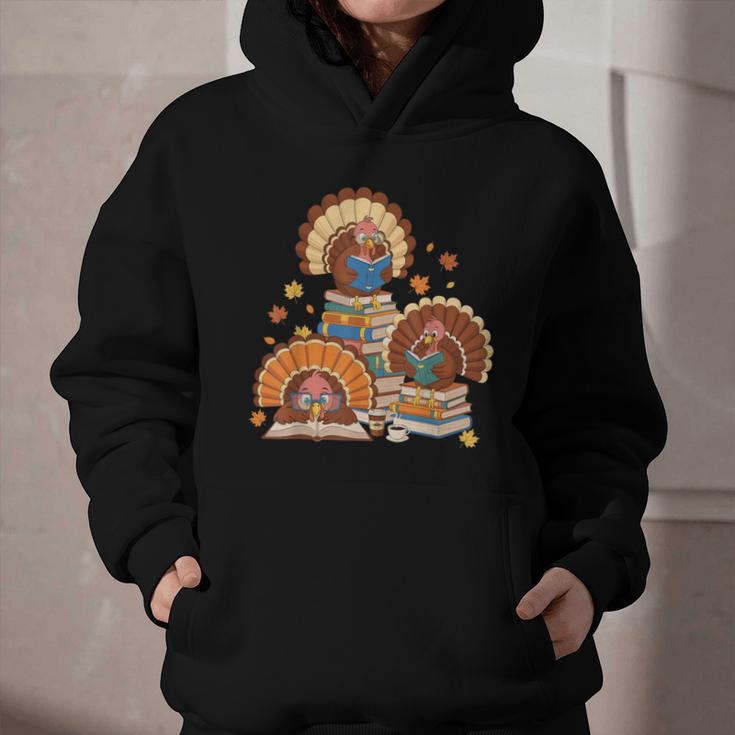 Turkey Read Books Reading Fall Thanksgiving Teacher Graphic Youth Hoodie Turkey Read Books Reading Fall Thanksgiving Teacher Graphic Youth Hoodie