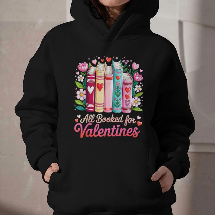 Valentine All Booked For Valentine Book Lovers Teacher Kid Graphic Youth Hoodie