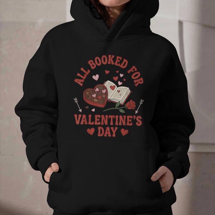 Valentines All Booked For Valentines Book Lover Girl Teacher Graphic Youth Hoodie