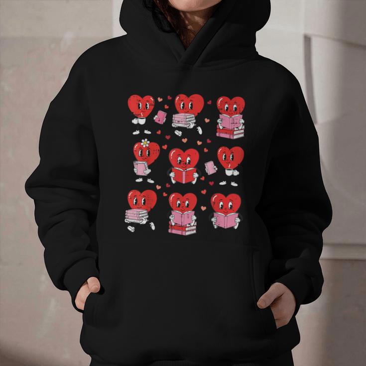 Valentines Day Librarian Heart Reading Book Women Men Kids Graphic Youth Hoodie Valentines Day Librarian Heart Reading Book Women Men Kids Graphic Youth Hoodie