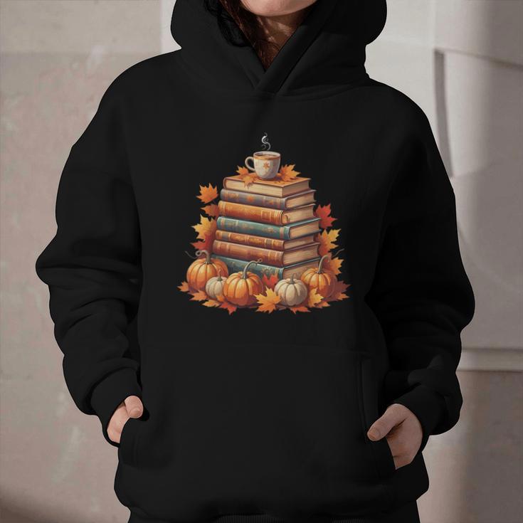 Vintage Autumn Books Pumpkin Coffee Book Lover Reading Graphic Youth Hoodie Vintage Autumn Books Pumpkin Coffee Book Lover Reading Graphic Youth Hoodie