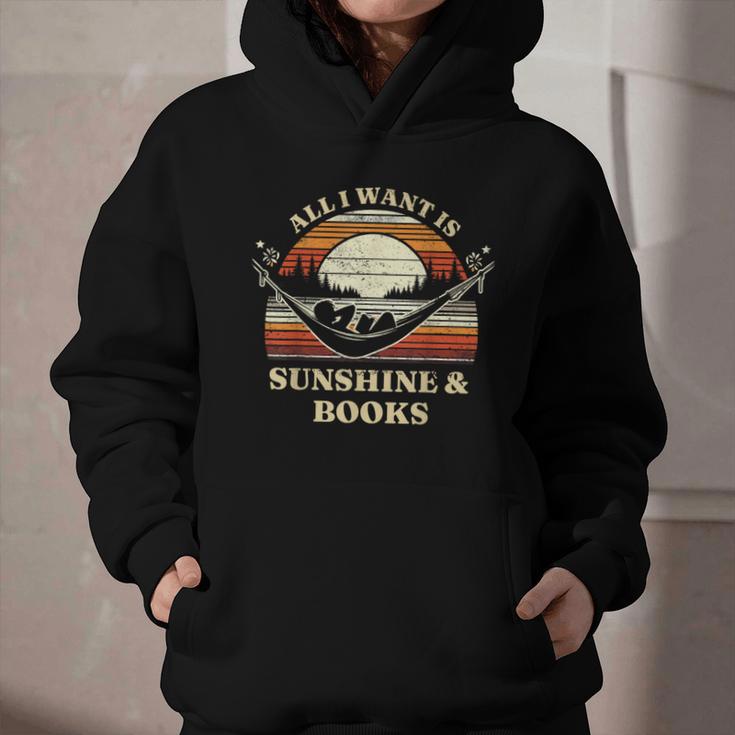 All I Want Is Sunshine & Books Summer Reading Graphic Youth Hoodie