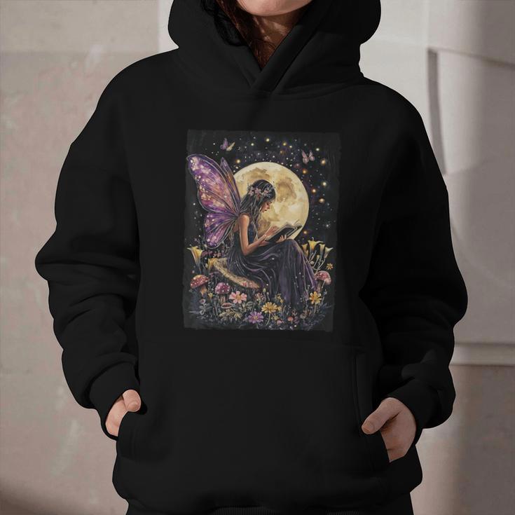 Whimsical Book Fairy Reading Bookish Fairycore Graphic Youth Hoodie