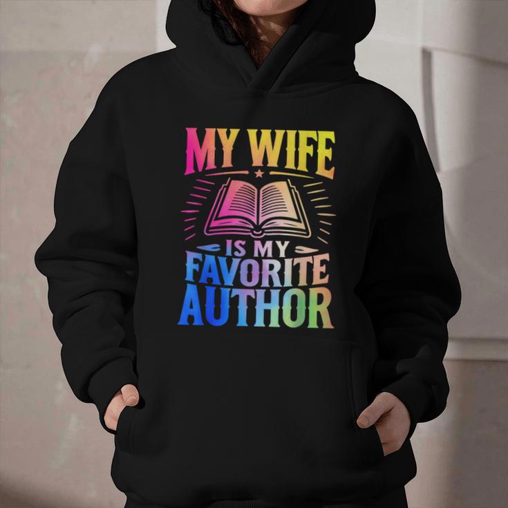 My Wife Is My Favorite Author Book Writer Writing Husband Graphic Youth Hoodie