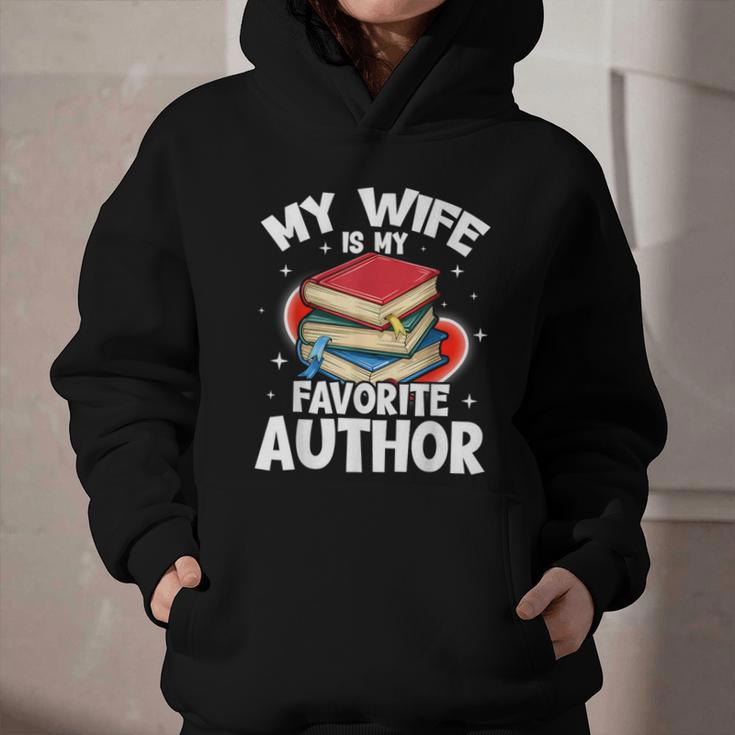 My Wife Is My Favorite Author Book Writer Graphic Youth Hoodie