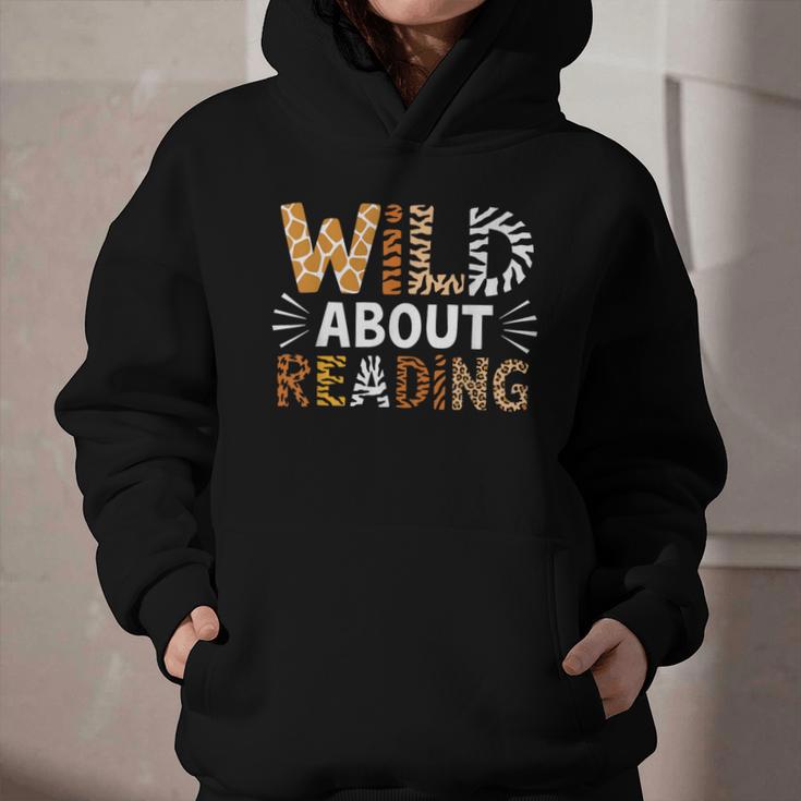 Wild About Reading Animal Bookworm Library Book Lover Reader Graphic Youth Hoodie Wild About Reading Animal Bookworm Library Book Lover Reader Graphic Youth Hoodie