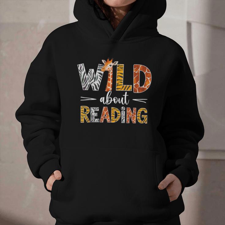 Wild About Reading Books Reader Teachers Kids Librarian Graphic Youth Hoodie Wild About Reading Books Reader Teachers Kids Librarian Graphic Youth Hoodie