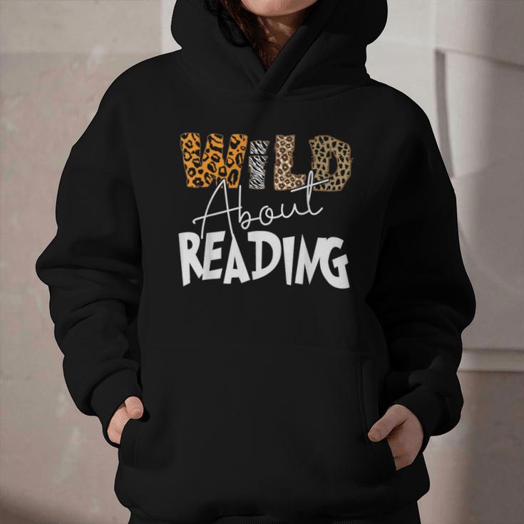 WILD ABOUT READING Reading Books Bookworm Library Day Graphic Youth Hoodie WILD ABOUT READING Reading Books Bookworm Library Day Graphic Youth Hoodie