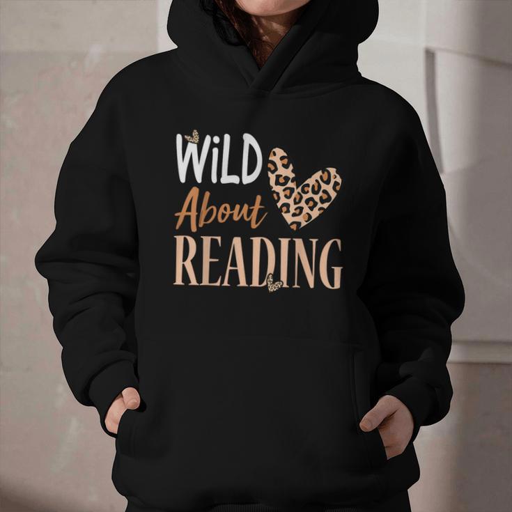 Wild About Reading Teacher Books Reader Lovers Leopard Zebra Graphic Youth Hoodie Wild About Reading Teacher Books Reader Lovers Leopard Zebra Graphic Youth Hoodie
