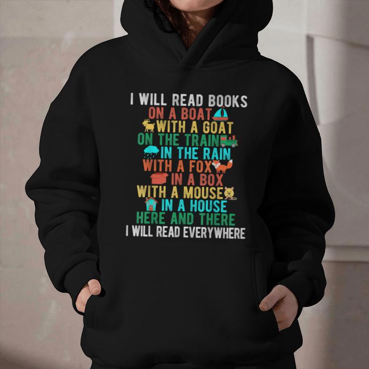 I Will Read Book On Boat Words For Kids Graphic Youth Hoodie