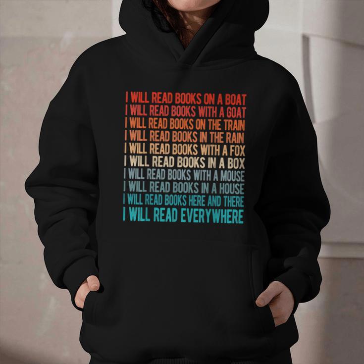 I Will Read Books On A Boat Kids Reading Graphic Youth Hoodie