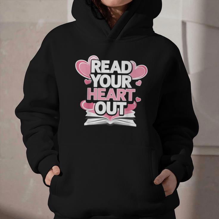 Women Read Your Heart Out Valentine's Day Teacher Book Graphic Youth Hoodie Women Read Your Heart Out Valentine's Day Teacher Book Graphic Youth Hoodie